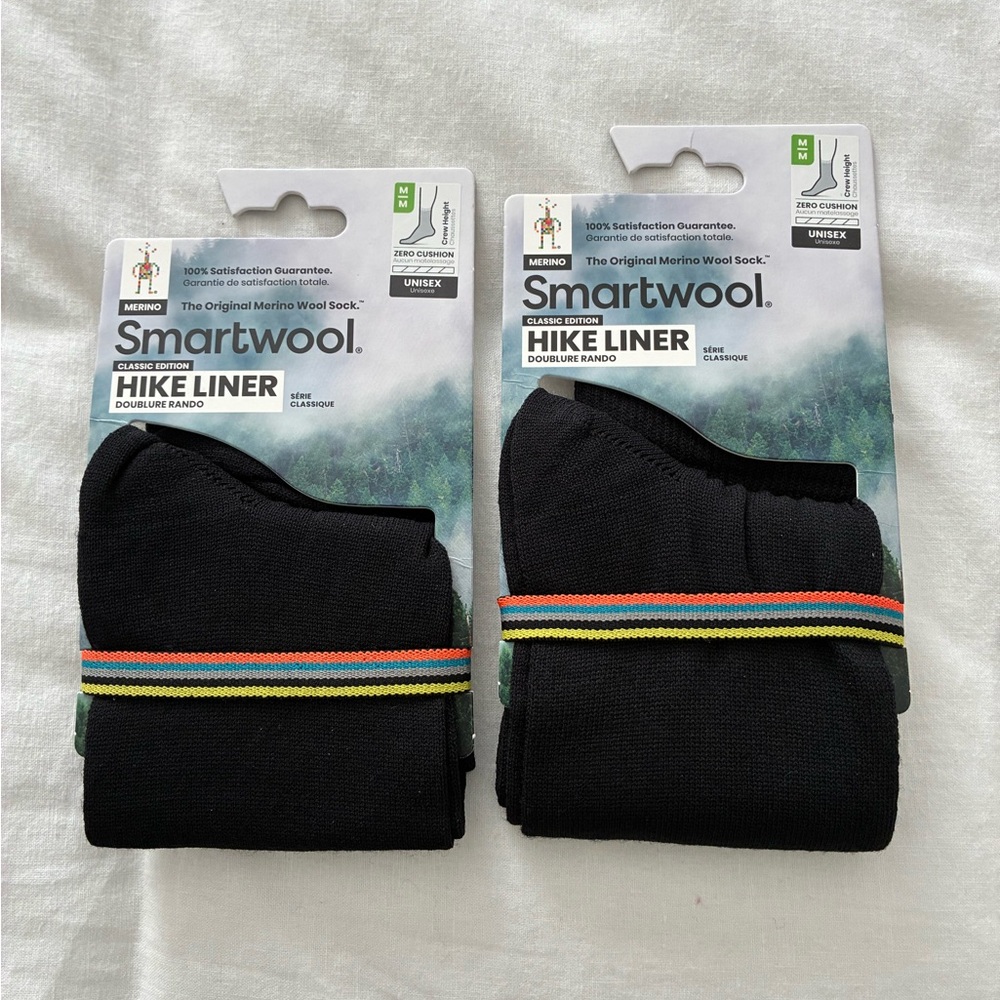 Smartwool Black Hike Liner Socks
